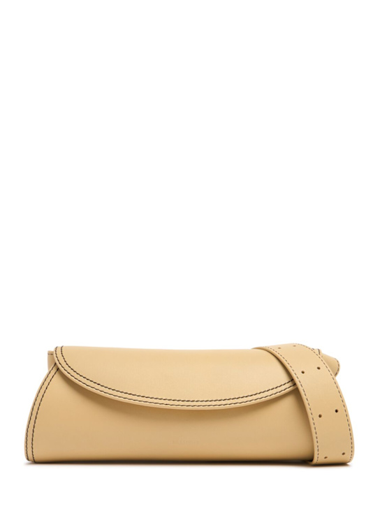 Jil Sander: Small Cannolo palmellato leather bag - women_0 | Luisa Via Roma