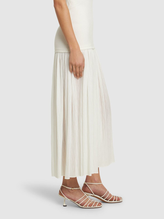 Proenza Schouler: 50mm Tee Cage leather sandals - White - women_1 | Luisa Via Roma