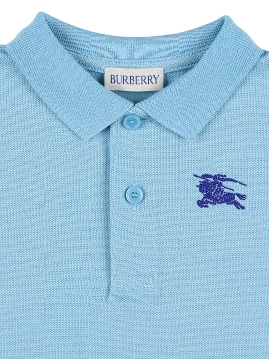 Burberry: Polo in cotone piqué - kids-boys_1 | Luisa Via Roma