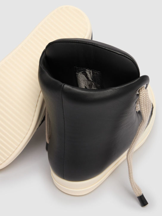 Rick Owens: Jumbolaced sneakers - Black/Milk - men_4 | Luisa Via Roma