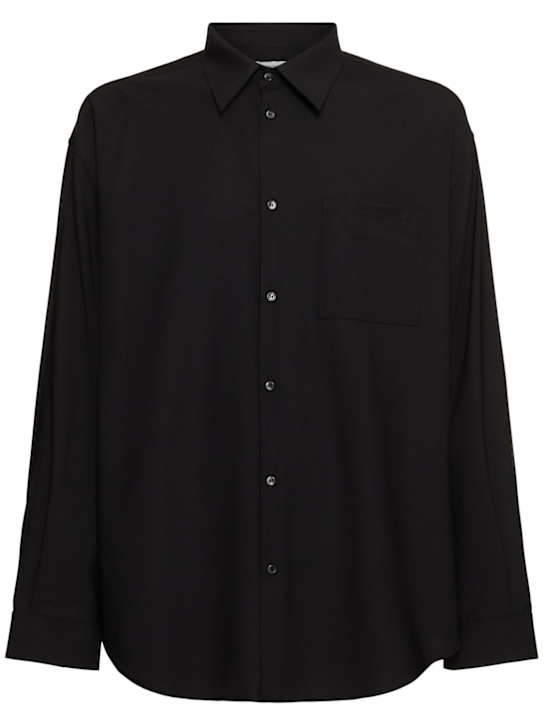 Laneus: Light wool blend shirt - men_0 | Luisa Via Roma