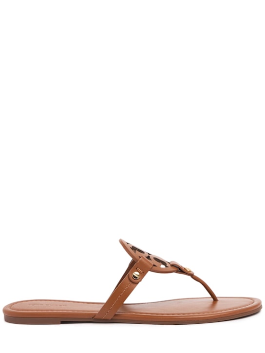 Tory Burch: 10mm Miller leather sandals - Vntg Vaccheta - women_0 | Luisa Via Roma