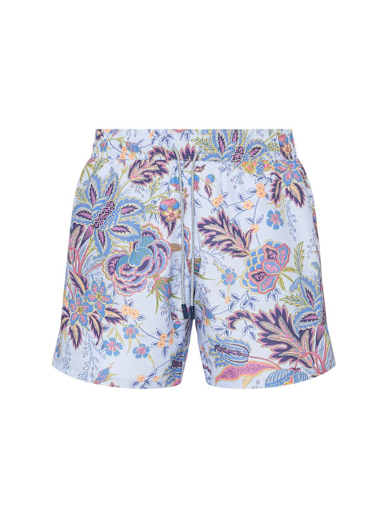 Etro: Printed swim shorts - men_0 | Luisa Via Roma
