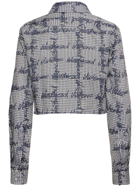 Vivienne Westwood: Cut off heart cotton shirt - Grey/Multi - women_3 | Luisa Via Roma