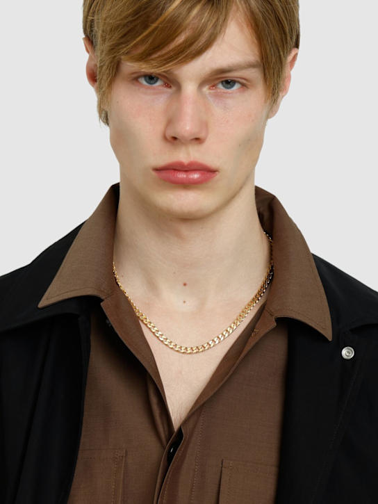 Tom Wood: Frankie chain necklace - Gold - men_2 | Luisa Via Roma