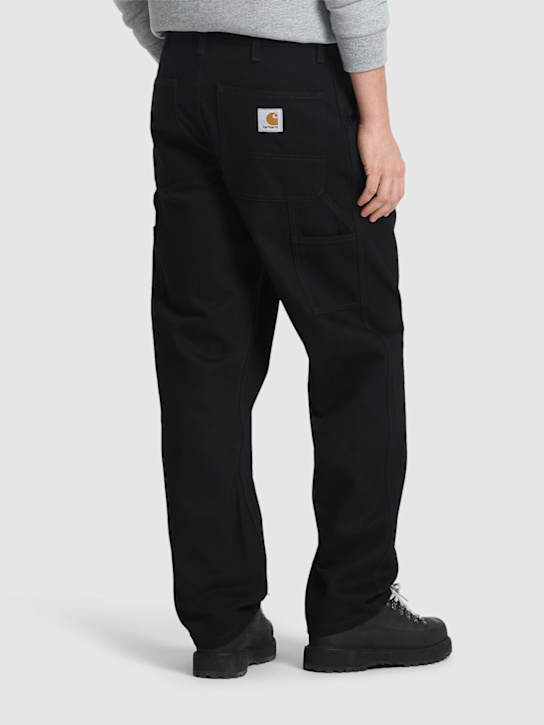 Carhartt WIP: Smith single knee denim jeans - Black Rigid - men_2 | Luisa Via Roma