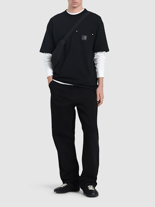 Carhartt WIP: Smith single knee denim jeans -  Rinsed Black - men_1 | Luisa Via Roma