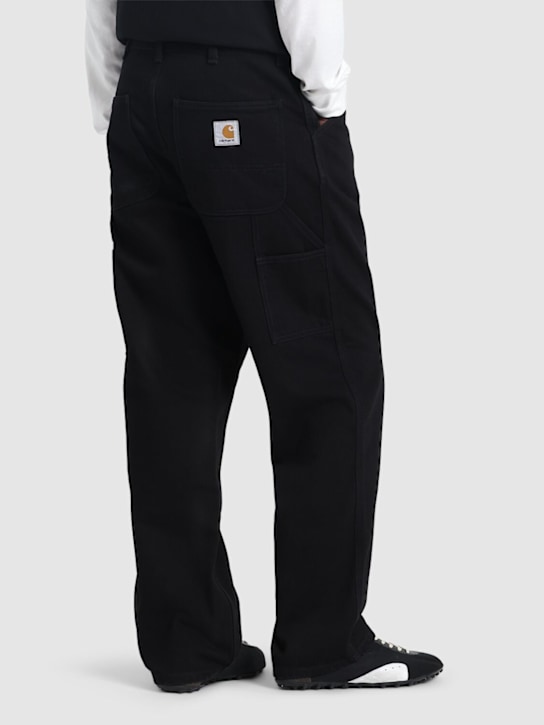 Carhartt WIP: Smith single knee denim jeans -  Rinsed Black - men_2 | Luisa Via Roma