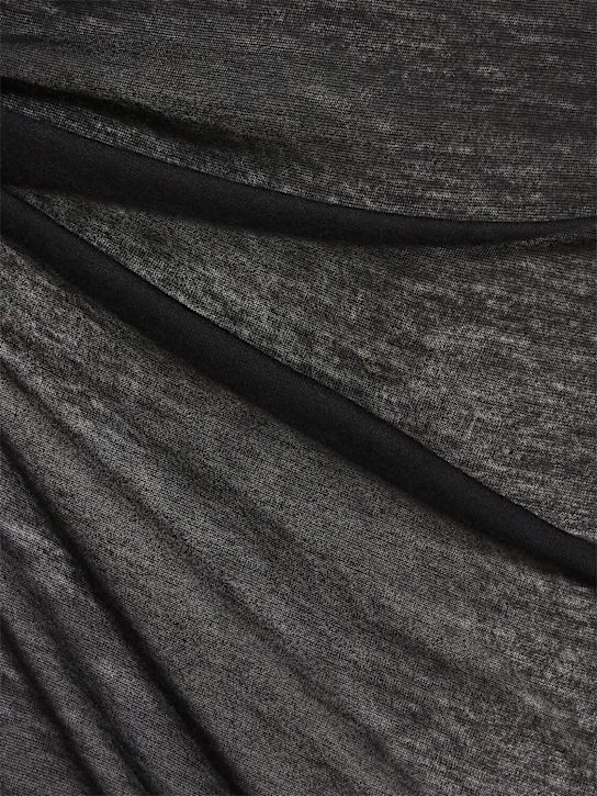 Rick Owens: Dylan V Neck cotton t-shirt - Black - men_4 | Luisa Via Roma
