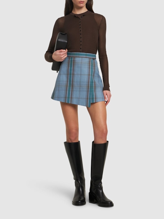 Vivienne Westwood: Cut off mini wrap skirt - women_1 | Luisa Via Roma