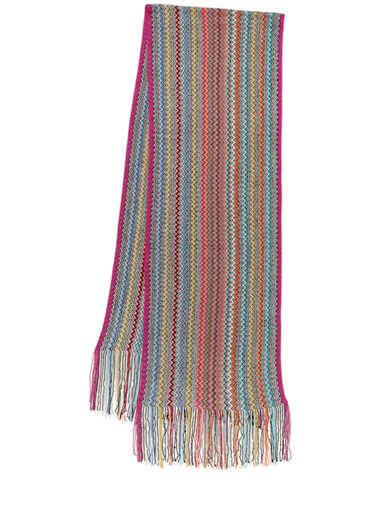 Missoni: Embroidered jacquard scarf - women_0 | Luisa Via Roma