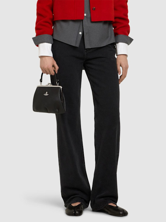 Vivienne Westwood: Granny frame plain saffiano purse - women_1 | Luisa Via Roma