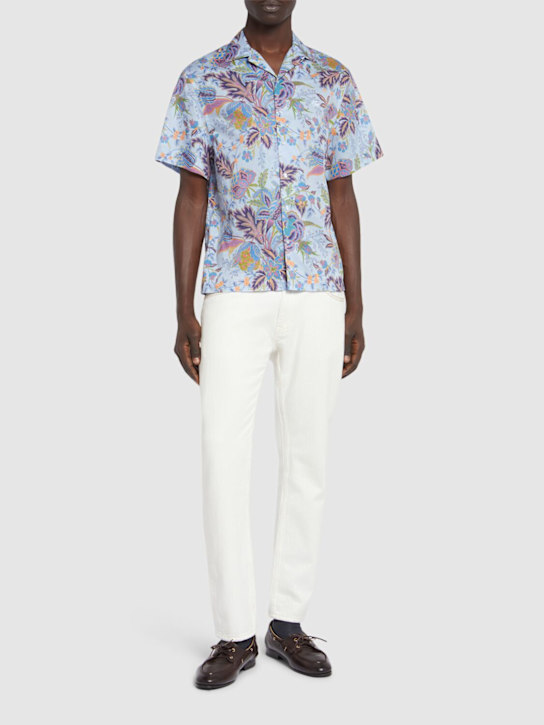 Etro: Printed short sleeve shirt - men_1 | Luisa Via Roma