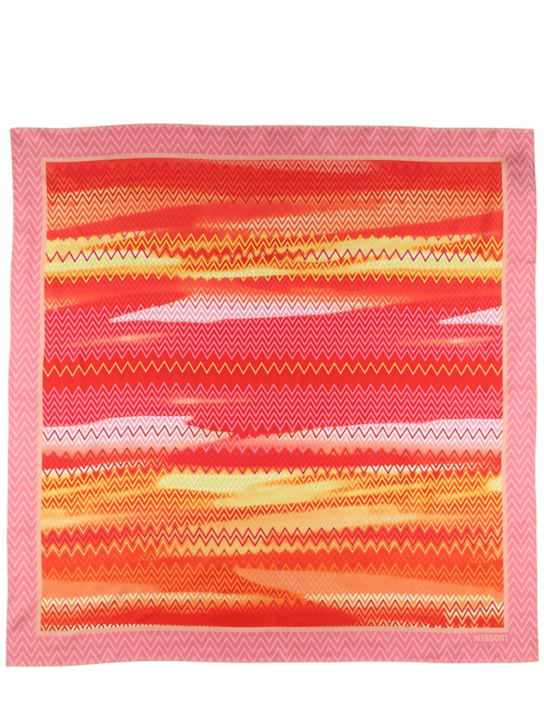 Missoni: Printed silk scarf - women_0 | Luisa Via Roma