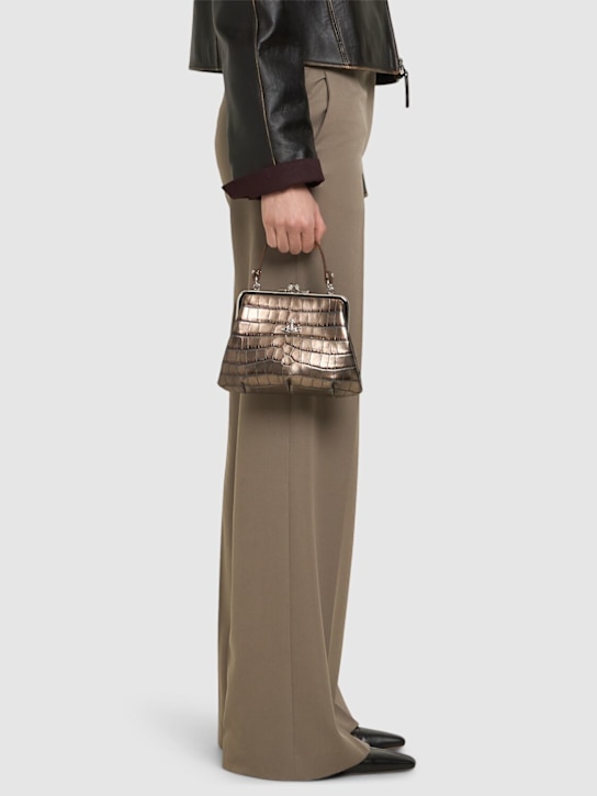 Vivienne Westwood: Granny frame croc embossed purse - women_1 | Luisa Via Roma