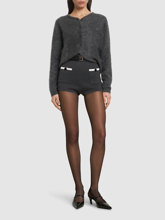 Self-portrait: Knit viscose shorts - women_1 | Luisa Via Roma
