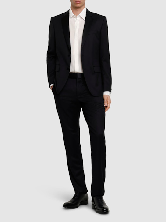 Boss: Huge wool tuxedo jacket - Black - men_1 | Luisa Via Roma