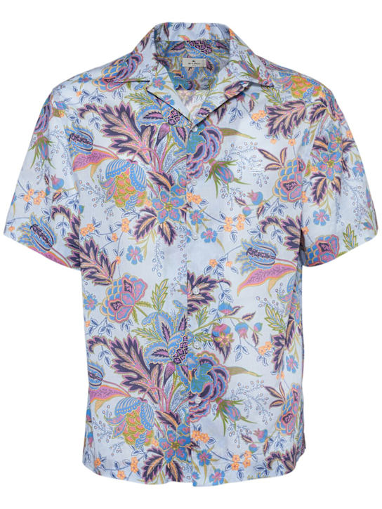 Etro: Printed short sleeve shirt - men_0 | Luisa Via Roma