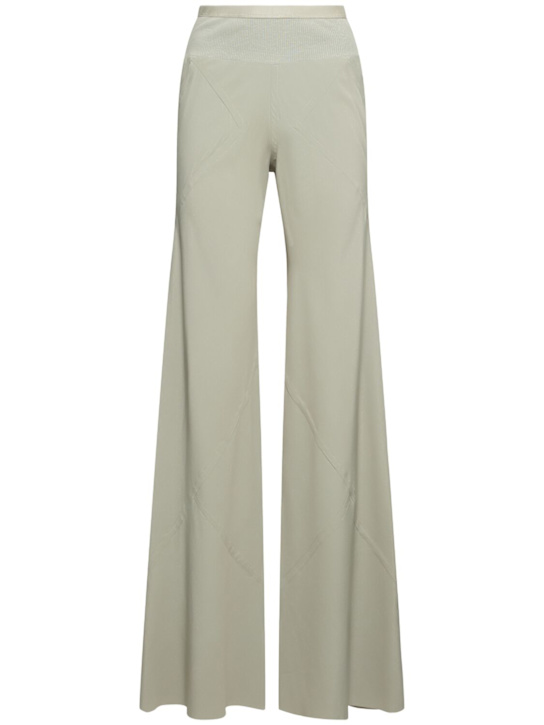 Rick Owens: Bias fluid straight pants - women_0 | Luisa Via Roma