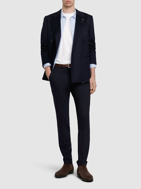 PT Torino: Master stretch wool pants - Navy - men_1 | Luisa Via Roma