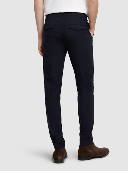 PT Torino: Master stretch wool pants - Navy - men_2 | Luisa Via Roma