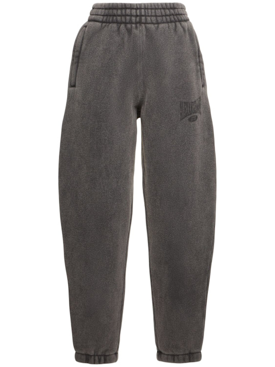 Alexander Wang: Graphic jersey sweatpants - Washed Black - women_0 | Luisa Via Roma