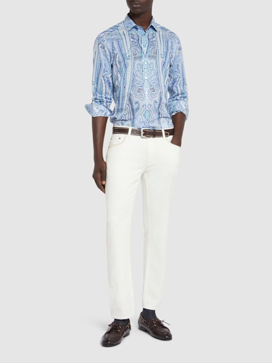 Etro: Printed cotton shirt - men_1 | Luisa Via Roma