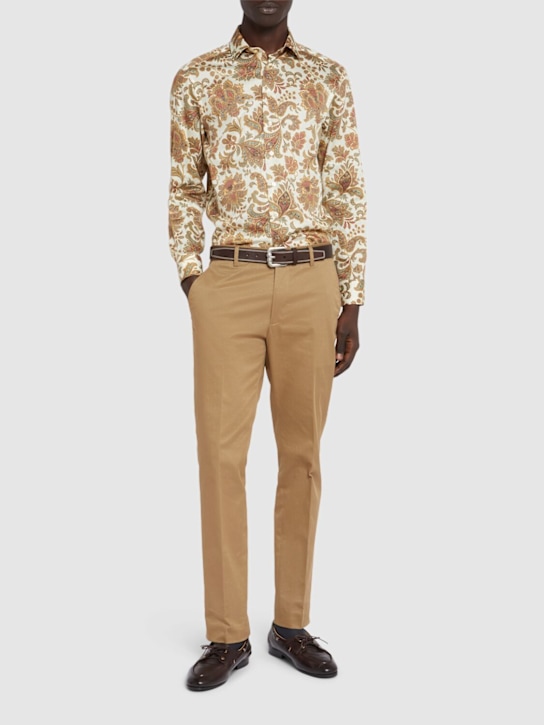 Etro: Printed cotton shirt - men_1 | Luisa Via Roma