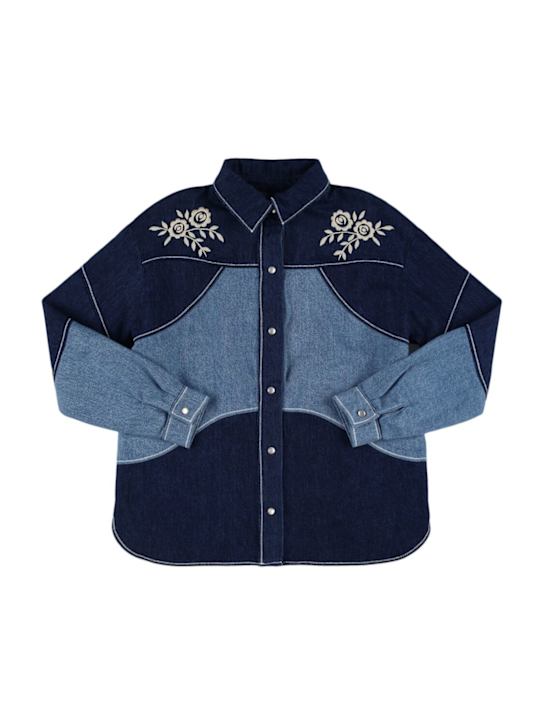 The New Society: コットンデニムシャツ - kids-girls_0 | Luisa Via Roma