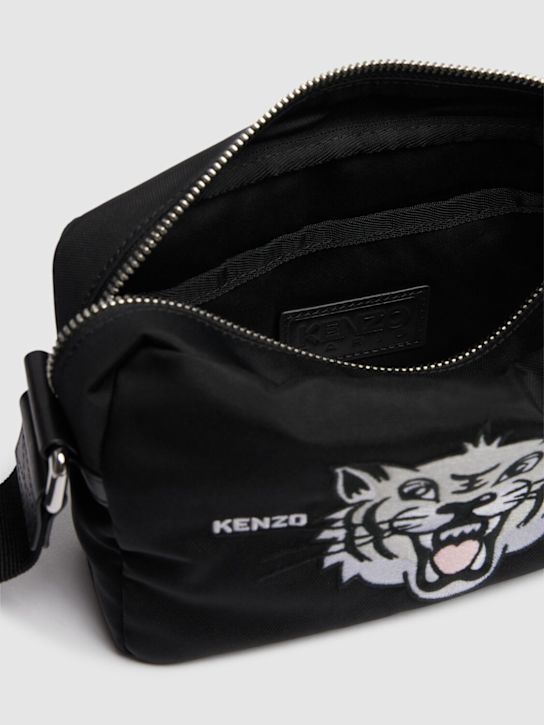 Kenzo Paris: Happy tiger crossbody bag - Black - men_6 | Luisa Via Roma