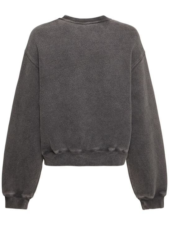 Alexander Wang: Graphic jersey sweatshirt - Washed Black - women_3 | Luisa Via Roma