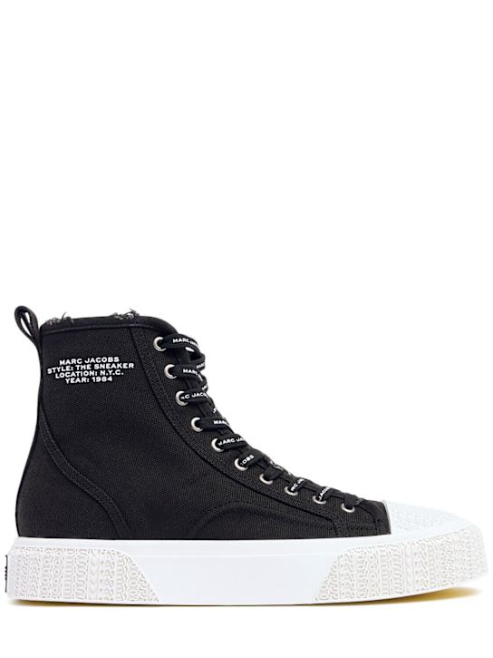 Marc Jacobs: The High Top canvas sneakers - women_0 | Luisa Via Roma