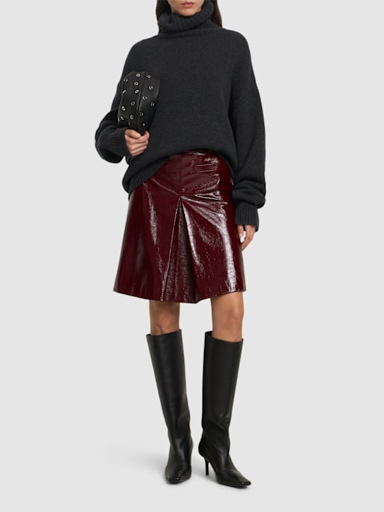 Self-portrait: Faux leather mini skirt - women_1 | Luisa Via Roma