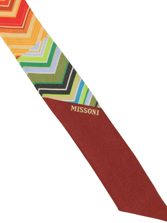 Missoni: Printed silk bandeau scarf - women_1 | Luisa Via Roma