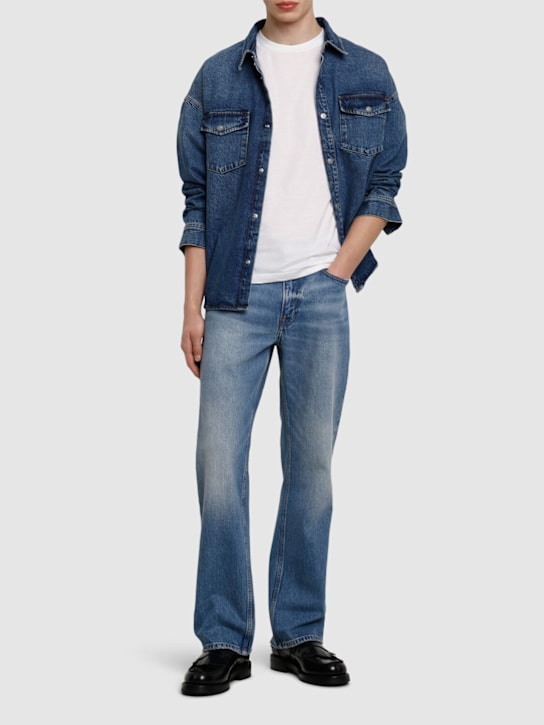 Frame: T-shirt in di cotone leggero - Bianco - men_1 | Luisa Via Roma