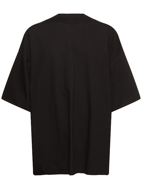 Rick Owens: Tommy cotton t-shirt - Black - men_0 | Luisa Via Roma