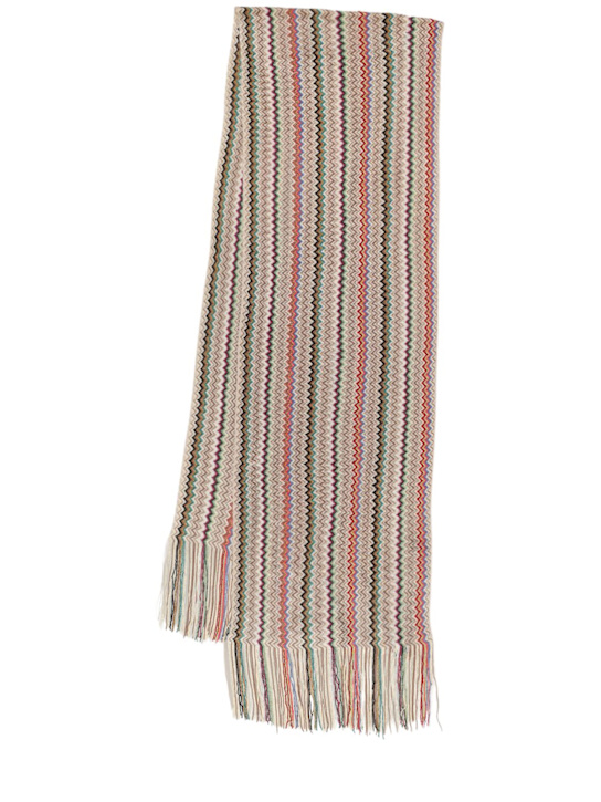 Missoni: Viscose blend jacquard scarf - women_0 | Luisa Via Roma
