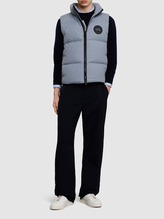 Canada Goose: Lawrence Black Disc nylon down vest - men_1 | Luisa Via Roma