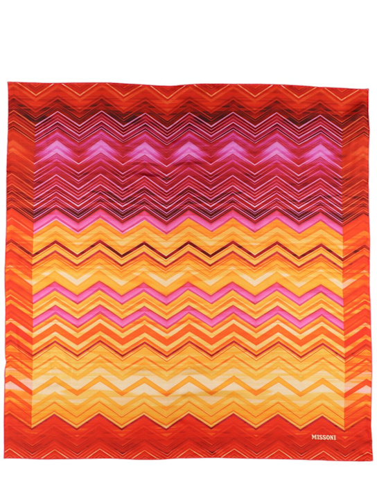 Missoni: Printed silk scarf - women_0 | Luisa Via Roma