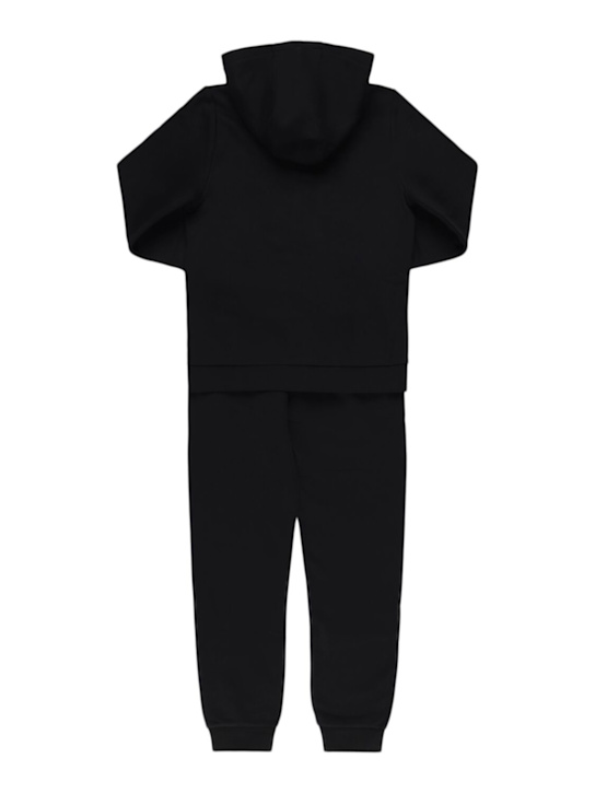 Boss: Cotton sweatshirt & pants - Black - kids-boys_3 | Luisa Via Roma