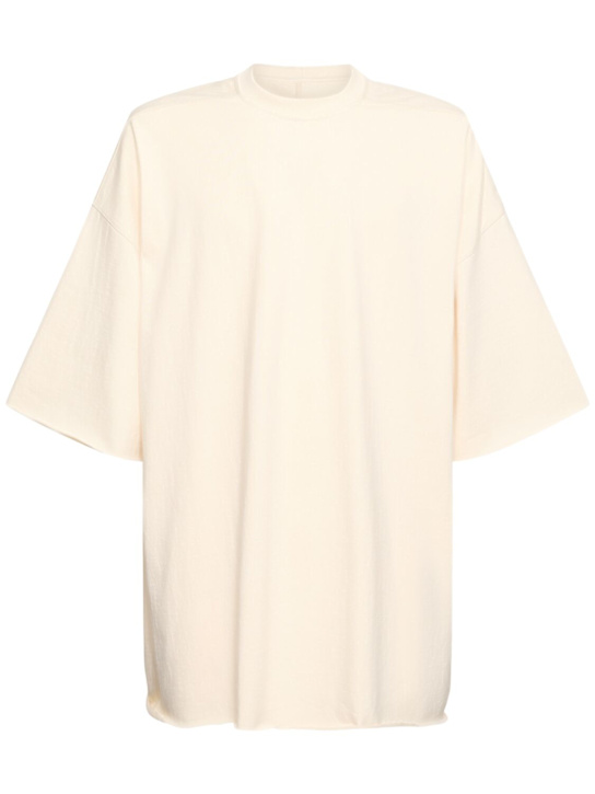 Rick Owens: T-shirt Tommy in cotone - Natural - men_0 | Luisa Via Roma