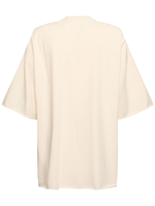 Rick Owens: T-shirt Tommy in cotone - Natural - men_3 | Luisa Via Roma