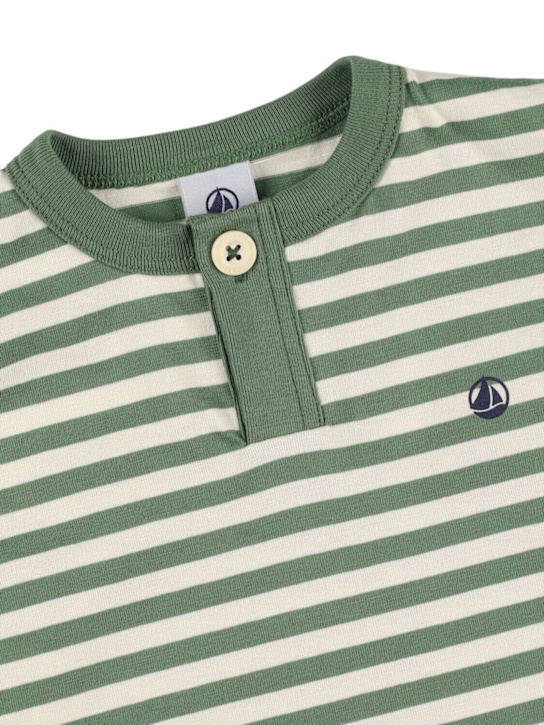 Petit Bateau: Striped cotton jersey t-shirt - kids-boys_1 | Luisa Via Roma