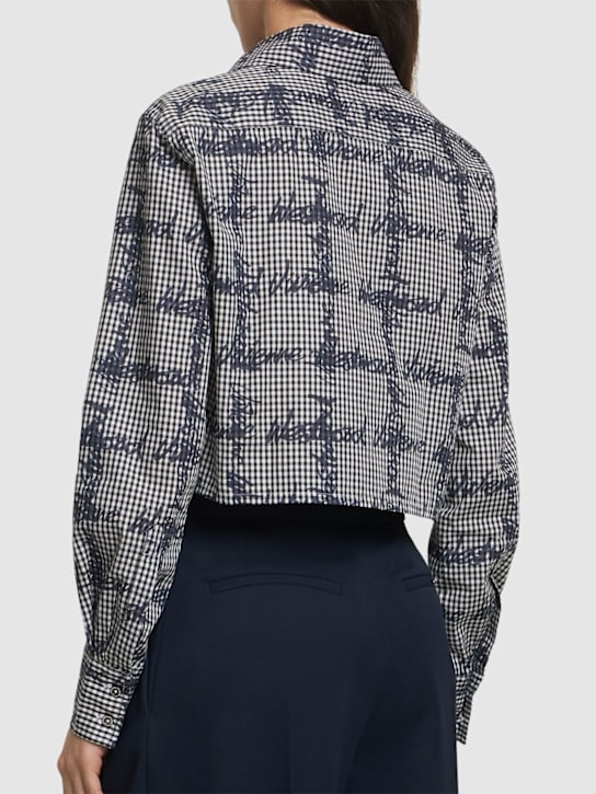 Vivienne Westwood: Cut off heart cotton shirt - Grey/Multi - women_2 | Luisa Via Roma