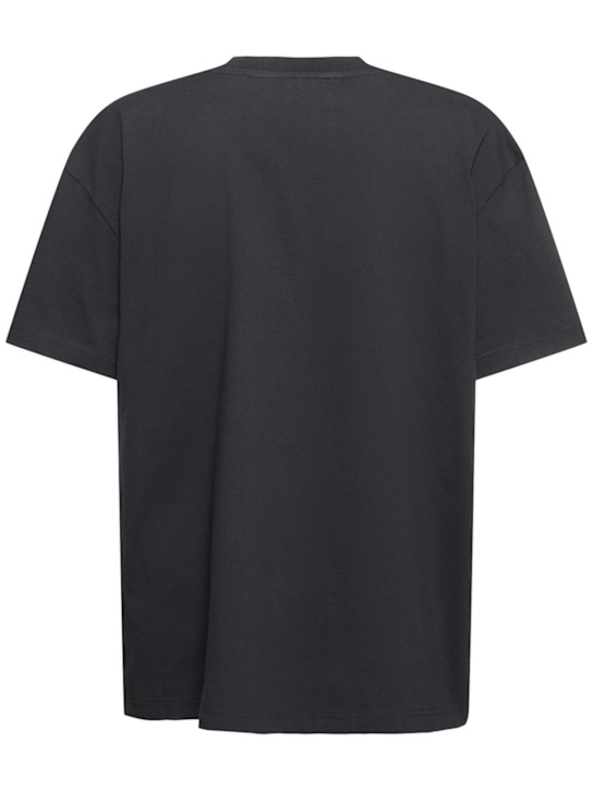 Acne Studios: Eresa Spray logo t-shirt - Black - men_3 | Luisa Via Roma