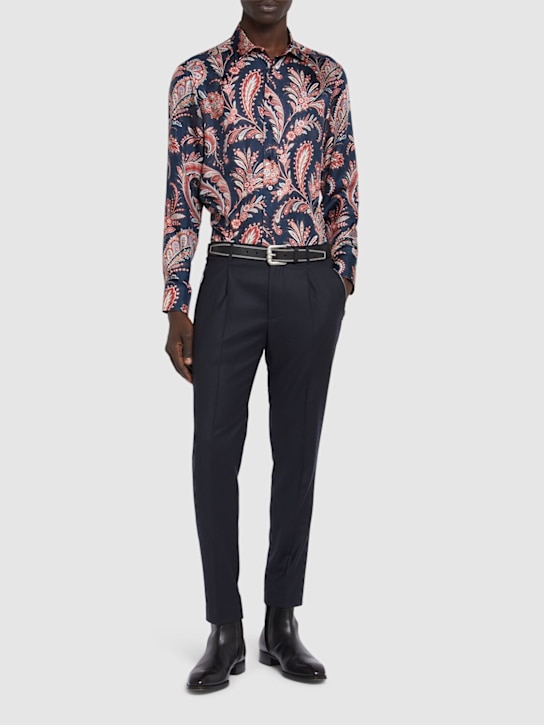 Etro: Printed silk shirt - men_1 | Luisa Via Roma