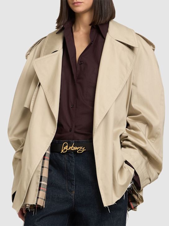 Burberry: 30mm breiter, wendbarer Ledergürtel „Signature“ - women_1 | Luisa Via Roma