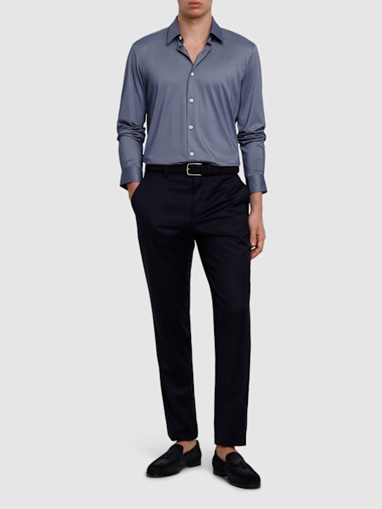 Boss: Genius wool drawstring pants - men_1 | Luisa Via Roma