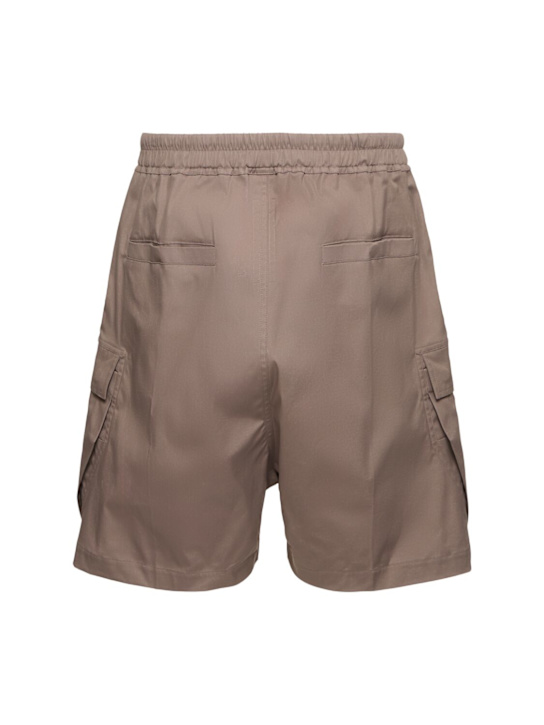 Rick Owens: Cargobelas cotton shorts - Dust - men_3 | Luisa Via Roma