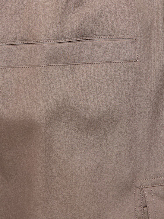 Rick Owens: Cargobelas cotton shorts - Dust - men_4 | Luisa Via Roma